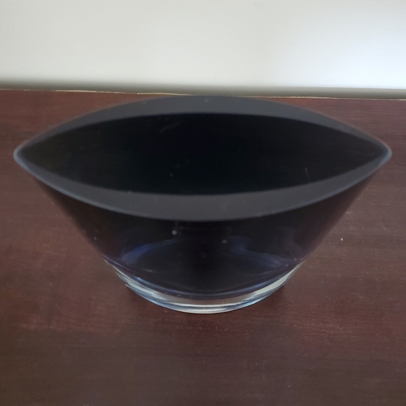 LSA International Smokey Blue Oval Glass Vase - Made In Poland - Picture 8 of 10